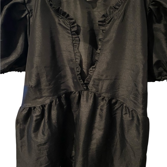 Kika Vargas Black Midi Dress 1X black Goth plus Size Oversize‎ - Picture 5 of 9